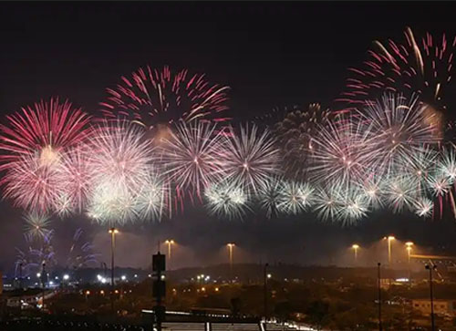 绩溪县焰火晚会